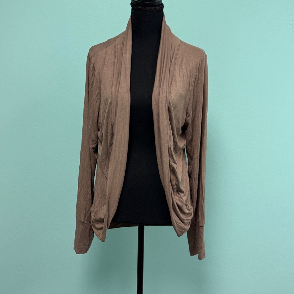 RDI Women's Cardigan Sweater Plus Size 2X Dune (Light Brown)